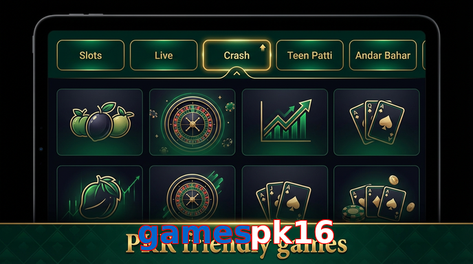 Game list for Gamespk16 games section